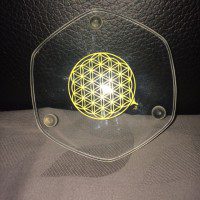 Karaffe mit Blume des Lebens