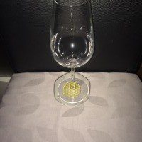 Weinglas Untersetzer mit Blume des Lebens