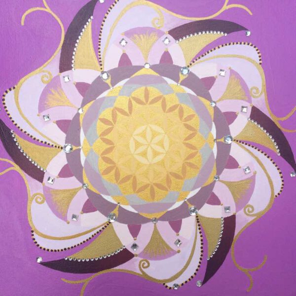 Auftragsbild Mandala of Summer Love, 40 x 40 cm