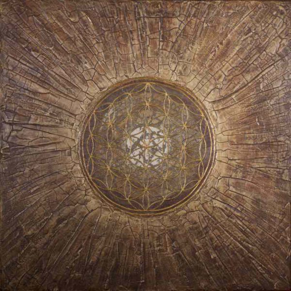 Marsfeuer, 80 x 80 cm