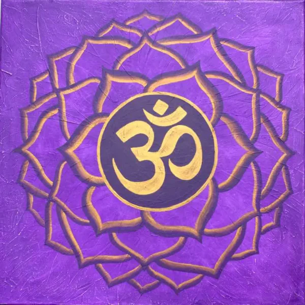Kronenchakra Symbol, 60 x 60 cm
