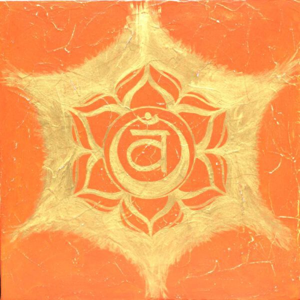 Sakralchakra, 40 x 40 cm