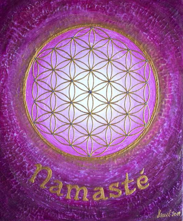Auftragsbild Namasté Pink, 60 x 50 cm