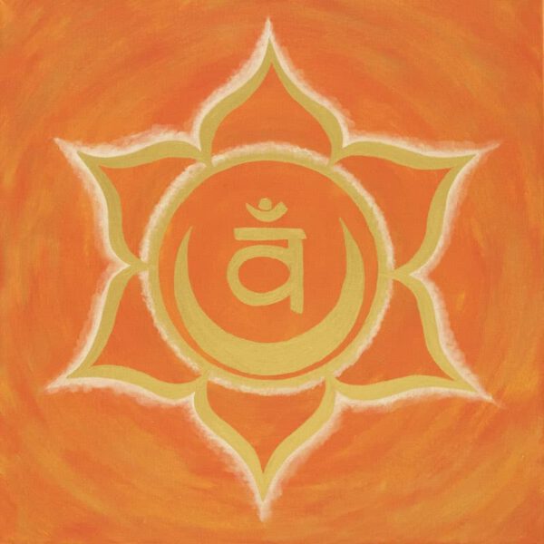 Sakralchakra Lebensenergie, 40 x 40 cm