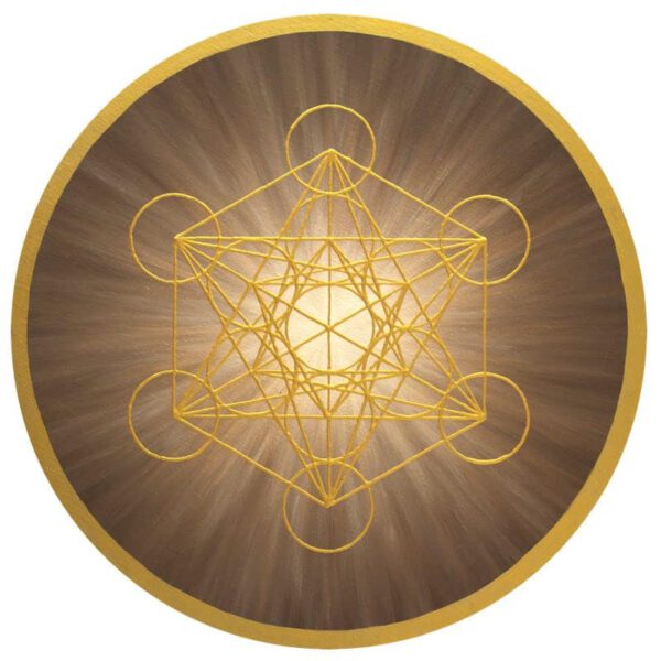 Brauner Metatron, rund 50 cm