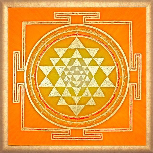 Sri Yantra Quelle des Lichts Energiebild Birgit Hassel