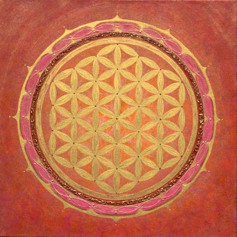 Blume des Lebens Bilder: handgemalte Unikate voller Energie