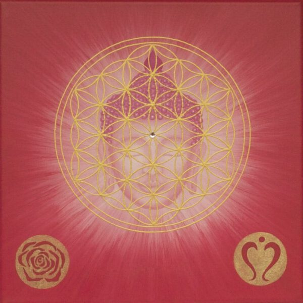 Auftragsbild Love is all around me, 40 x 40 cm