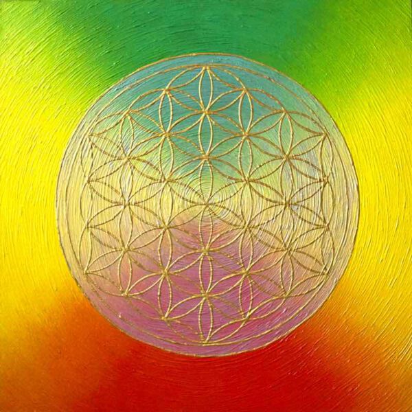 Auftragsbild Regenbogen, 60 x 60 cm