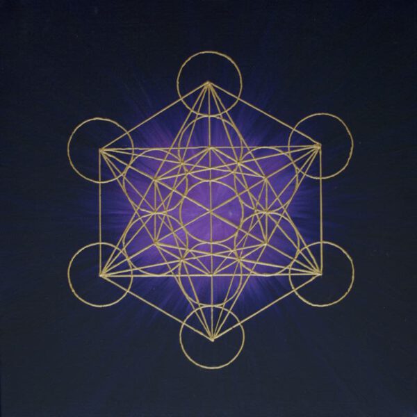 Metatron in the Universe, 40 x 40 cm