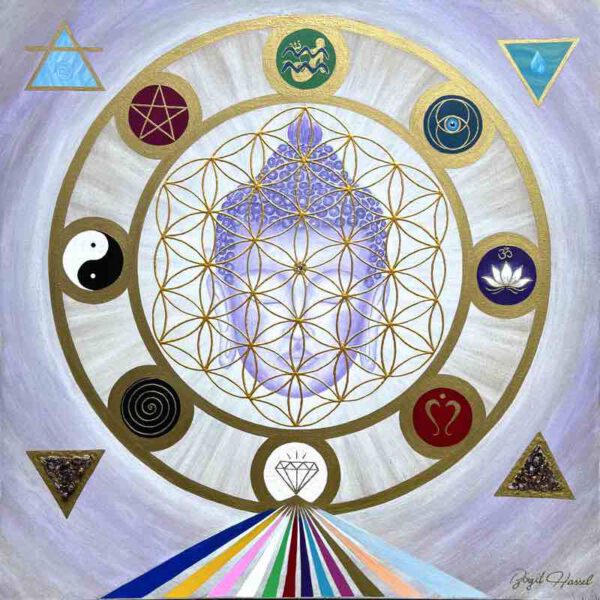 The Age of Aquarius, 80 x 80 cm