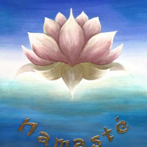 Lotusblüte Namasté, 60 x 50 cm