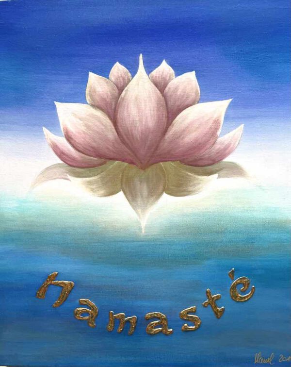 Lotusblüte Namasté, 60 x 50 cm