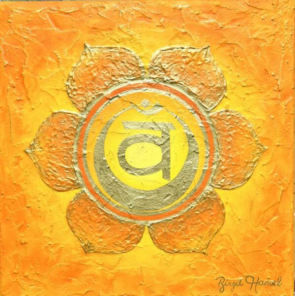 bild sakralchakra kreativitaet orange gold x cm