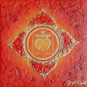 bild wurzelchakra muladhara rot gold urvertrauen