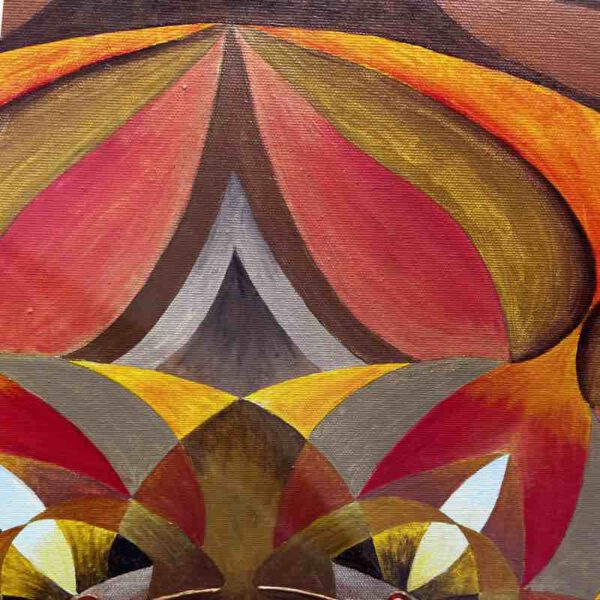 Blumenmandala, 90 x 90 cm – Bild 4