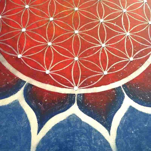 Flammendes Herz, 70 x 70 cm – Bild 5