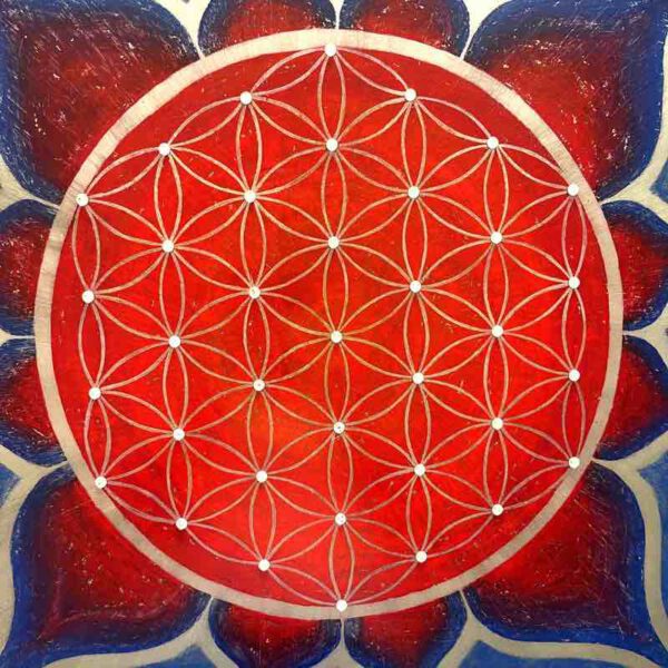 Flammendes Herz, 70 x 70 cm – Bild 3