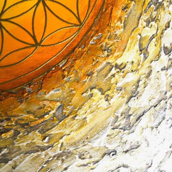 Here comes the sun, 70 x 70 cm – Bild 2