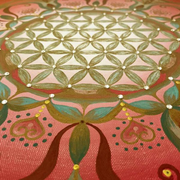 Herzensblume, 50 x 50 cm – Bild 5