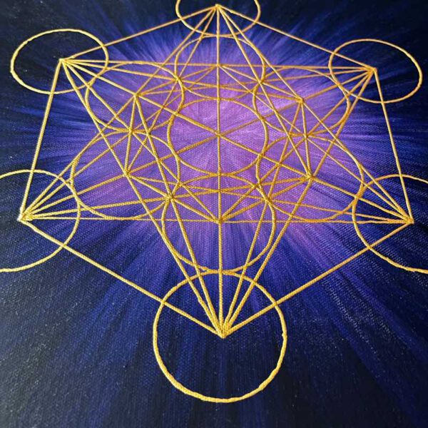 Metatron in the Universe, 40 x 40 cm – Bild 4