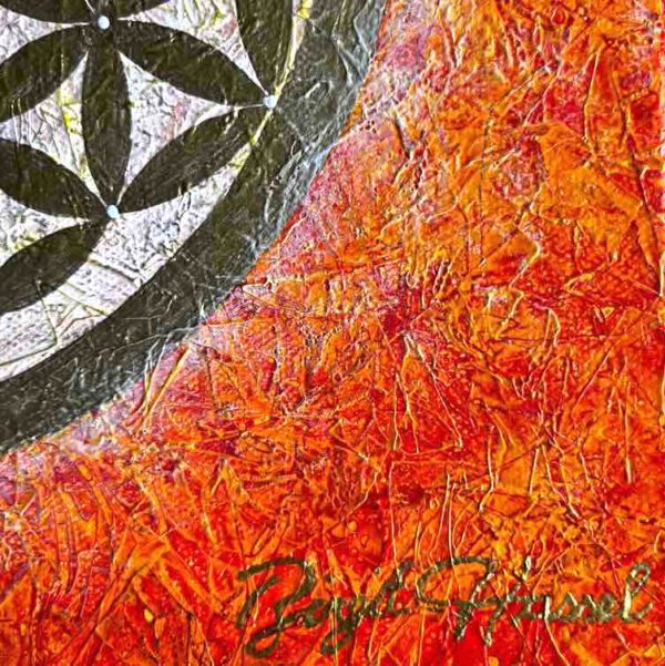 Sky of Orange Fire, 30 x 30 cm – Bild 4