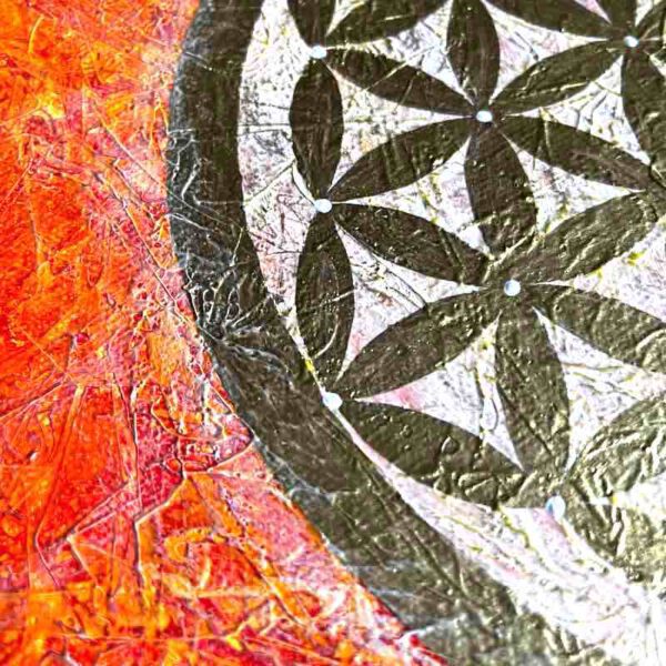 Sky of Orange Fire, 30 x 30 cm – Bild 3