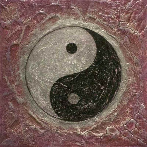 Yin Yang Einklang, 20 x 20 cm