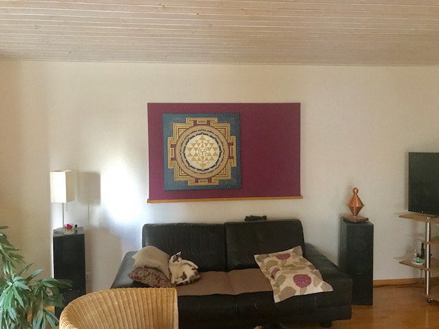 Sri Yantra im Wohnzimmer