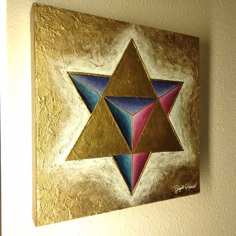 Sterntetraeder im Wohnzimmer