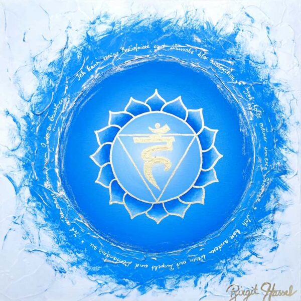 bild affirmationen halschakra klarer ausdruck blau weiss gold cm