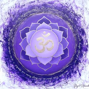 bild kronenchakra ich bin universelle energie violett weiss gold cm