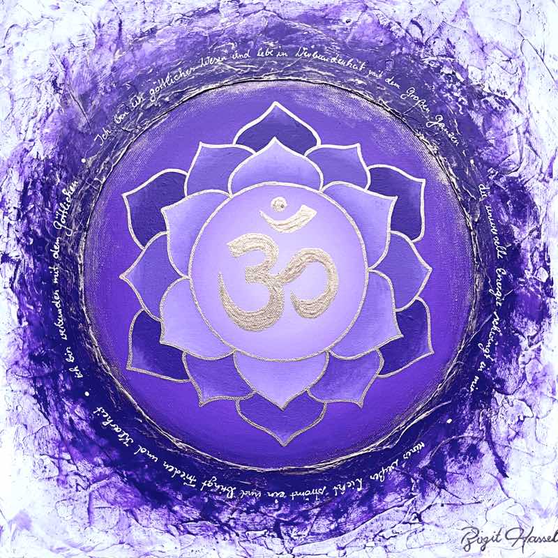 bild kronenchakra ich bin universelle energie violett weiss gold cm