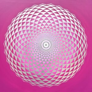 bild tausen blaettriger lotus tor zum hoeheren selbst magenta silber x cm