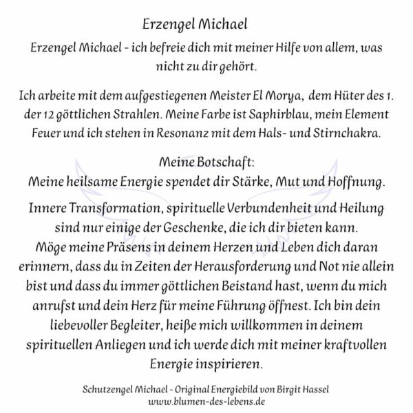 Erzengel Michael Rückseite