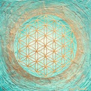 bild blume des lebens gruene quelle cm gruen gold