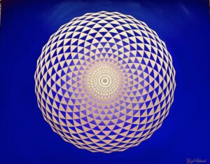 bild tausendblaettrig lotus reines bewusstsein violett gold x cm